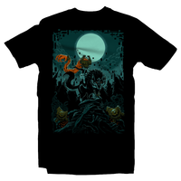 Heavy Metal Tees by Draculabyte l Made from 100% cotton, this unisex t-shirt rocks. Black T-shirt in sizes from small to 6X. Metalheads, Retro Gamer, Graphic Art, Video Games, Breath of the Wild, Ganon, TLOZ, Moon, Hyrule, Ocarina of Time, Majora's Mask, Gamecube, Hyrule, Triforce, Link, The Legend of Zelda, Shadow Beast, Twilight Princess, Midna, Wolf Link