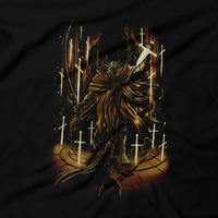 Heavy Metal Tees by Draculabyte l Made from 100% cotton, this unisex t-shirt rocks. Black T-shirt in sizes from small to 6X. Metal from Demon's Souls, Metalheads, Dark Souls, Praise The Sun, Bloodborne, Demon Souls, RPG, Action, PS4, Solaire, Japanese, PS5, Rock, Art, Gothic, Godfrey, Elden Ring, Tarnished, Vagabond, Godrick