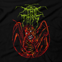 Heavy Metal Tees by Draculabyte l Made from 100% cotton, this unisex t-shirt rocks. Black T-shirt in sizes from small to 6X. Horror, Movie, Film, Scary, Halloween, Evil, Bloody, Killer, Murder, Monster, The Thing, Norris, Snow, John Carpenter, R.J. MacReady, videogame,  Dr. Blair, Alien, 1982, Michael Myers, Clothes