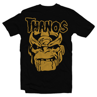 Heavy Metal Tees by Draculabyte l Made from 100% cotton, this unisex t-shirt rocks. Black T-shirt in sizes from small to 6X. Metal heads, Scary, Spooky, Ghost Band, Papa, Mask, X-Men, Superhero, Hero, MVC, Marvel VS Superheroes, Mad Titan, Infinity Gauntlet, Infinity Gems, Thanos, Avengers, Captain America, Thor, Art, Shirt, Tee, Clothing
