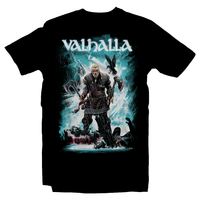 Heavy Metal Tees by Draculabyte l Made from 100% cotton, this unisex t-shirt rocks. Black T-shirt in sizes from small to 6X. Metalheads, Vikings, Norway, England, Clan, RPG, Boat, Sailing, Eivor, Assassin's Creed, Valhalla, Brutal, Axe, Dark Ages, Warrior, Fighter, Hall of the Slain, Valkyries, Anglo-Saxon, Kingdom, amon amarth