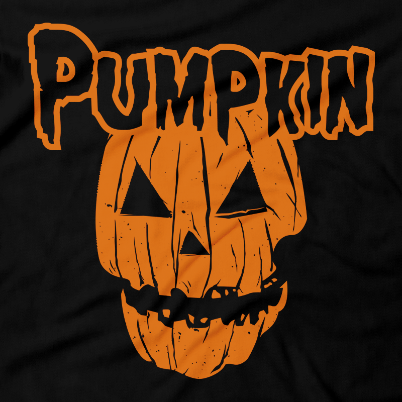 Heavy Metal Tees by Draculabyte l Made from 100% cotton, this unisex t-shirt rocks. Black T-shirt in sizes from small to 6X. Halloween, Pumpkin, Horror, October, October 31st, Scary, Evil, Orange, Carved, Skull, Ghost, Misfits, Shirt, Terror, Jason, Friday the 13th, Rock N Roll, Movie, , Horror, Trick or Treat, Candy,  Haunted House, Costume, Holiday, Art