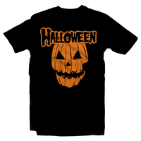 Heavy Metal Tees by Draculabyte l Made from 100% cotton, this unisex t-shirt rocks. Black T-shirt in sizes from small to 6X. Halloween, Pumpkin, Horror, October, October 31st, Scary, Evil, Orange, Carved, Skull, Ghost, Misfits, Shirt, Terror, Jason, Friday the 13th, Rock N Roll, Movie, , Horror, Trick or Treat, Candy,  Haunted House, Costume, Holiday, Art