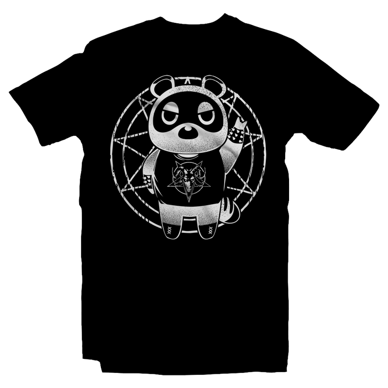 Heavy Metal Tees by Draculabyte l Made from 100% cotton, this unisex t-shirt rocks. Black T-shirt in sizes from small to 6X. Metalheads, SNES, NES, Animal Crossing, Dog, KK Slider, Guitar, Smash Bros, Retro Gamer, Graphic Art, Super Nintendo, Switch, Game Boy, Advance, 3DS, Animal Forest, Mario Kart, New Horizons, Tom Nook, Slipknot