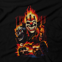 Draculabyte T-shirt - Unisex, Sizes Small to 6x - Metalheads, Sweet Tooth, Playstation 2, Playstation 4, PS5, PS3, PS2, PSP, shirt, gift, Mr. Grimm, Black, Doll Face, Car Combat, Clown, Axel, PS1, Calypso, Minion, Warthog, Twisted Metal, Graphic Art