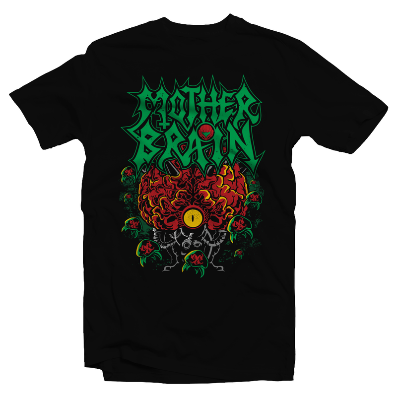 Heavy Metal Tees by Draculabyte l Made from 100% cotton, this unisex t-shirt rocks. Black T-shirt in sizes from small to 6X. Metroid, Samus Aran, Sci-Fi, Science Fiction, SNES, Nintendo, NES, Bounty Hunter, Space, Mother Brain, Kraid, Zebes, Prime, 4, Zero Suit, Retro Wave, Switch, Alien, Ridley, Smash Bros