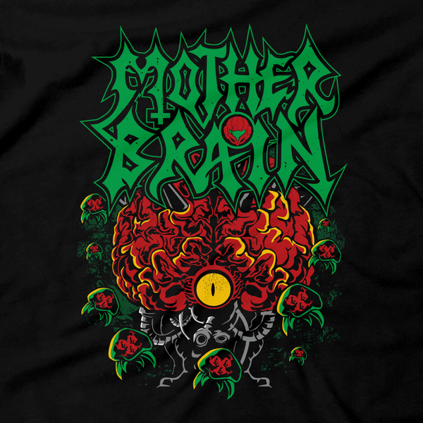Heavy Metal Tees by Draculabyte l Made from 100% cotton, this unisex t-shirt rocks. Black T-shirt in sizes from small to 6X. Metroid, Samus Aran, Sci-Fi, Science Fiction, SNES, Nintendo, NES, Bounty Hunter, Space, Mother Brain, Kraid, Zebes, Prime, 4, Zero Suit, Retro Wave, Switch, Alien, Ridley, Smash Bros