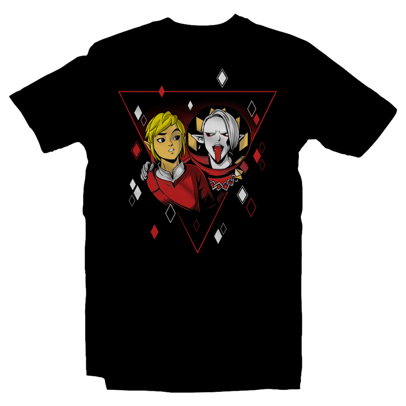 Heavy Metal Tees by Draculabyte l Made from 100% cotton, this unisex t-shirt rocks. Black T-shirt in sizes from small to 6X. Metalheads, Retro Gamer, Graphic Art, Video Games, Breath of the Wild, Ganon, TLOZ, Hyrule, Ocarina of Time, OOT, Nintendo 64 Shirt, Triforce, N64, Link, The Legend of Zelda, Skyward Sword, Demise, Wii, Switch, ghirahim, Sword Spirit