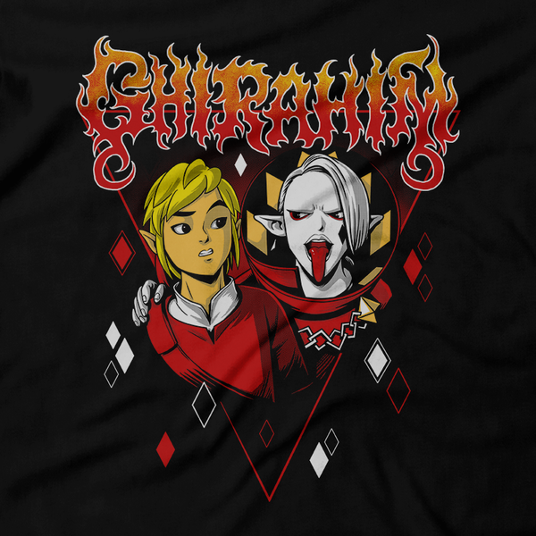 Heavy Metal Tees by Draculabyte l Made from 100% cotton, this unisex t-shirt rocks. Black T-shirt in sizes from small to 6X. Metalheads, Retro Gamer, Graphic Art, Video Games, Breath of the Wild, Ganon, TLOZ, Hyrule, Ocarina of Time, OOT, Nintendo 64 Shirt, Triforce, N64, Link, The Legend of Zelda, Skyward Sword, Demise, Wii, Switch, ghirahim, Sword Spirit