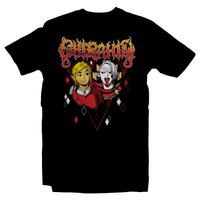 Heavy Metal Tees by Draculabyte l Made from 100% cotton, this unisex t-shirt rocks. Black T-shirt in sizes from small to 6X. Metalheads, Retro Gamer, Graphic Art, Video Games, Breath of the Wild, Ganon, TLOZ, Hyrule, Ocarina of Time, OOT, Nintendo 64 Shirt, Triforce, N64, Link, The Legend of Zelda, Skyward Sword, Demise, Wii, Switch, ghirahim, Sword Spirit