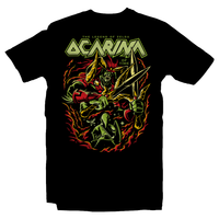 Heavy Metal Tees by Draculabyte l Made from 100% cotton, this unisex t-shirt rocks. Black T-shirt in sizes from small to 6X. Metalheads - Retro Gamer, Graphic Art, Video Games, Breath of the Wild, Final Boss, Ganon, Ganondorf, TLOZ, Ocarina of Time, OOT, Majora's Mask, Nintendo Shirt, Hyrule, Triforce, NES, The Legend of Zelda, Dark, Skull Kid, Beast, Link