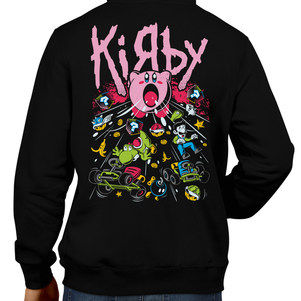This unisex hoodie rocks. Black Hoodie For Men or Women. Sizes S to 5X - The Suck Weapon. Super Mario, SMB, Super Mario 64, Mario Kart 64, Retro, Video Games, Gamer, MK8, SNES, Nintendo Shirt, Switch, N64, Graphic Art, Kirby, Yoshi, Luigi, Weapon, Bomb, Suck, Dreamland, Super Smash Bros, N64, Korn, Music