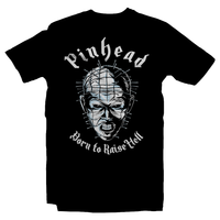 Heavy Metal Tees by Draculabyte l Made from 100% cotton, this unisex t-shirt rocks. Black T-shirt in sizes from small to 6X. Horror, Movie, Film, Scary, Halloween, Evil, Bloody, Killer, Murder, Terror, Pinhead, hellraiser, Clive Barker, Skull, Cenobite, Nail, Puzzle Box, Comic Book, Jason, Freddy Krueger, Misfits Shirt, Clothes